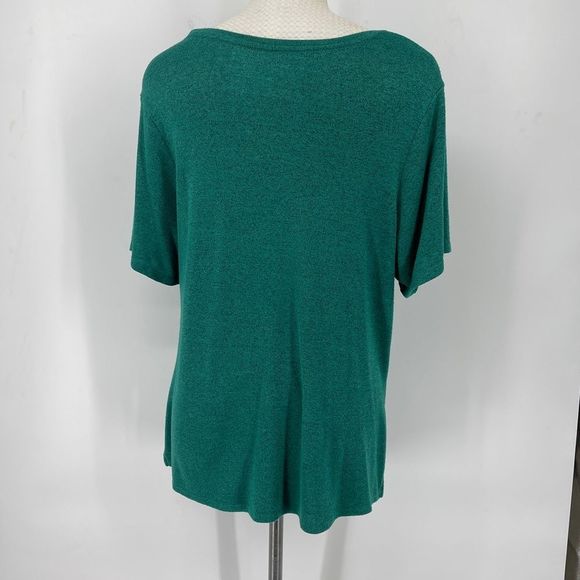 Ava & Viv Green Side-Gathered Top | Size XL | Casual & Flattering Fit | 1-111 - Picture 6 of 11